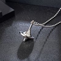 Hip-Hop Solid Color 304 Stainless Steel Plating 18K Gold Plated Unisex Pendant Necklace main image 1