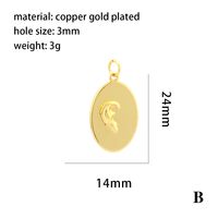 Retro Simple Style Eye Copper Plating 18k Gold Plated Charms sku image 2