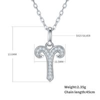 Classical Constellation Sterling Silver Plating Inlay Moissanite Rhodium Plated Pendant Necklace sku image 1