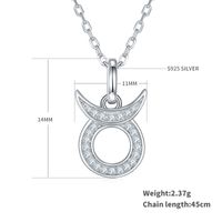 Klassisch Konstellation Sterling Silber Überzug Inlay Moissanit Überzogen Mit Rhodium Halskette Mit Anhänger sku image 2