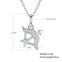Classical Constellation Sterling Silver Plating Inlay Moissanite Rhodium Plated Pendant Necklace sku image 9