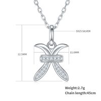 Classical Constellation Sterling Silver Plating Inlay Moissanite Rhodium Plated Pendant Necklace sku image 12