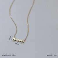 Simple Style Letter Sterling Silver Patchwork Gold Plated Silver Plated Pendant Necklace main image 7