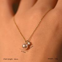 Casual Elegant Round Sterling Silver Plating Gold Plated Necklace main image 6