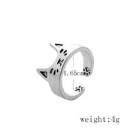 Retro Animal Heart Shape Snake Alloy Plating Rings 1 Piece main image 7