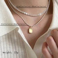 Simple Style Geometric Sterling Silver Gold Plated Silver Plated Pendant Necklace main image 1