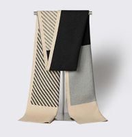 Men's Simple Style Stripe Fleece Scarf sku image 3