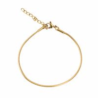 Simple Style Commute Solid Color 304 Stainless Steel 18K Gold Plated Bracelets In Bulk main image 1