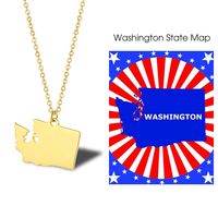 304 Stainless Steel 18K Gold Plated Simple Style Commute Plating Solid Color Pendant Necklace main image 6