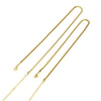 Großhandel Einfacher Stil Klassischer Stil Einfarbig Titan Stahl Überzug Kette Vergoldet Halskette main image 6