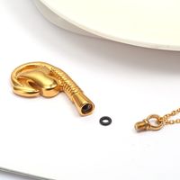Hip-Hop Retro Solid Color 304 Stainless Steel Chain 18K Gold Plated Unisex main image 5