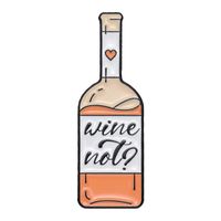 Estilo De Dibujos Animados Estilo Vaquero Botella Botella De Vino Aleación Estampado Barniz De Estufa Enchapado Unisexo Broches sku image 1