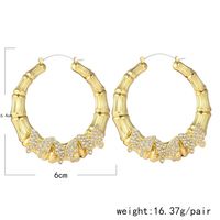 Fashion Butterfly Alloy Plating Inlay Rhinestones Women's Earrings 1 Pair main image 6
