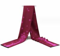 Femmes Chinoiseries Style Ethnique Paon Fleur Imitation Cachemire Coton Gland Foulard sku image 2