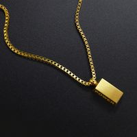 304 Stainless Steel 18K Gold Plated Hip-Hop Plating Solid Color main image 3
