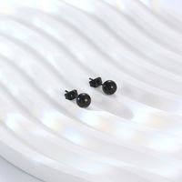 1 Pair Basic Solid Color Plating 304 Stainless Steel 18K Gold Plated Ear Studs main image 4
