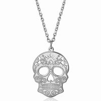 Funny Streetwear Skull 304 Stainless Steel Plating 18K Gold Plated Women's Pendant Necklace main image 4