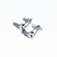 1 Pair Simple Style Solid Color Hollow Out 304 Stainless Steel 18K Gold Plated Ear Studs main image 7
