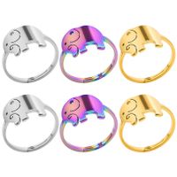 Basic Classic Style Color Block Stainless Steel Rings main image 5