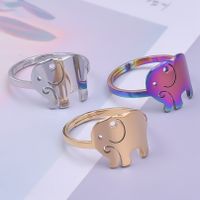 Basic Classic Style Color Block Stainless Steel Rings main image 1