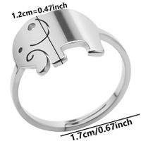 Basic Classic Style Color Block Stainless Steel Rings sku image 1