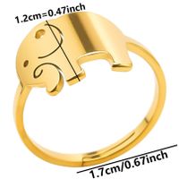 Basic Classic Style Color Block Stainless Steel Rings sku image 3