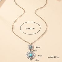 Ethnic Style Streetwear Flower Alloy Wholesale Pendant Necklace main image 1