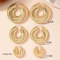 1 Set Simple Style Classic Style Solid Color Plating Ferroalloy 14k Gold Plated Ear Studs main image 6