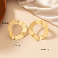 Wholesale Jewelry Simple Style Roman Style Geometric Alloy 14k Gold Plated Plating Ear Studs sku image 1