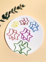 1 Set Streetwear Pentagram Alloy Ear Studs main image 4