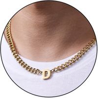 Simple Style Classic Style Letter 304 Stainless Steel Hollow Out Men's Pendant Necklace main image 6