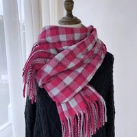 Women's Simple Style Classic Style Commute Color Block Polyester Tassel Scarf sku image 5