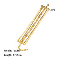 Simple Style Commute Solid Color 304 Stainless Steel 18K Gold Plated Bracelets In Bulk main image 2