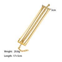 Style Simple Commuer Couleur Unie Acier Inoxydable 304 Plaqué Or 18K Bracelets En Masse main image 2