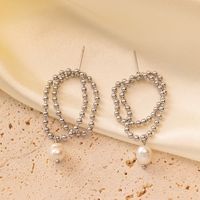 1 Pair Classic Style Solid Color Chain Plating 304 Stainless Steel Plastic 18K Gold Plated Drop Earrings main image 5