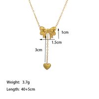 304 Stainless Steel 18K Gold Plated Vintage Style Plating Butterfly Jewelry Set main image 3