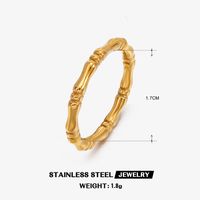 304 Stainless Steel 18K Gold Plated IG Style Plating Geometric Rings sku image 10