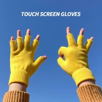Unisex Simple Style Solid Color Gloves 1 Set sku image 1