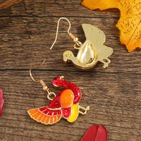 1 Pair Vintage Style British Style Bird Plating Alloy Gold Plated Ear Hook main image 4