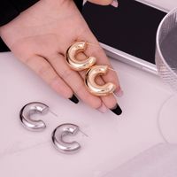 1 Pair IG Style Simple Style Geometric Plating 304 Stainless Steel Gold Plated Silver Plated Earrings main image 7