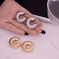 1 Pair IG Style Simple Style Geometric Plating 304 Stainless Steel Gold Plated Silver Plated Earrings main image 8