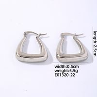 1 Pair IG Style Simple Style Geometric Plating 304 Stainless Steel Gold Plated Silver Plated Earrings sku image 1