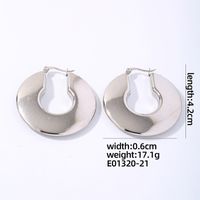 1 Pair IG Style Simple Style Geometric Plating 304 Stainless Steel Gold Plated Silver Plated Earrings sku image 17