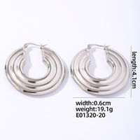 1 Pair IG Style Simple Style Geometric Plating 304 Stainless Steel Gold Plated Silver Plated Earrings sku image 18