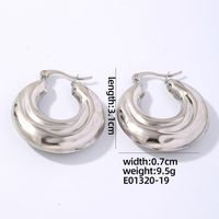 1 Pair IG Style Simple Style Geometric Plating 304 Stainless Steel Gold Plated Silver Plated Earrings sku image 8