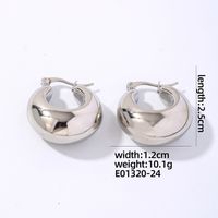 1 Pair IG Style Simple Style Geometric Plating 304 Stainless Steel Gold Plated Silver Plated Earrings sku image 3