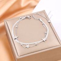 Simple Style Classic Style Star Stainless Steel Bracelets sku image 1