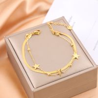Simple Style Classic Style Star Stainless Steel Bracelets sku image 2