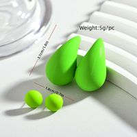 1 Pair Simple Style Solid Color Stoving Varnish Arylic Ear Studs main image 4