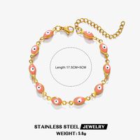 Ethnic Style Cool Style Devil'S Eye 304 Stainless Steel 18K Gold Plated Resin Bracelets In Bulk sku image 1